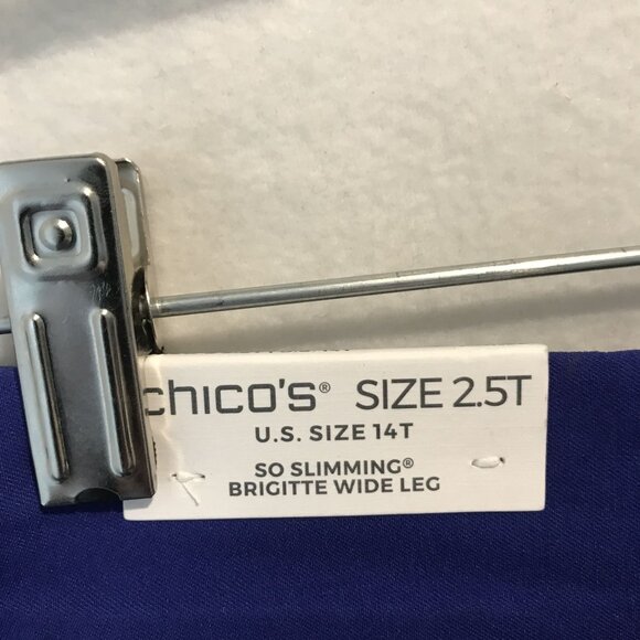 Chicos So Slimming Brigitte Blue Wide Leg Pants Womens 14T  (2.5T) - Picture 3 of 11